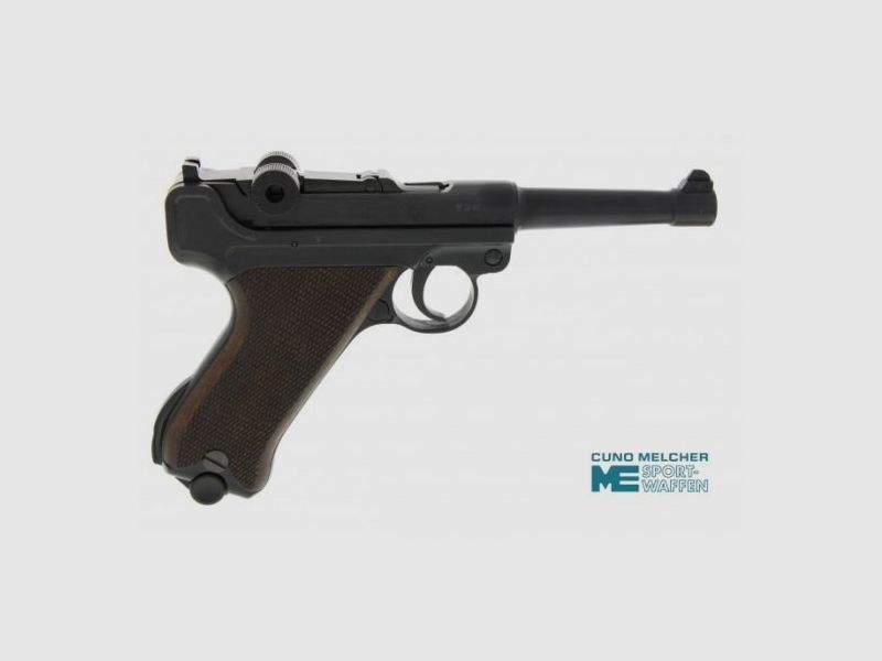 ME P08 - PISTOLET À BLANC - 9MM P.A.K. - BRUNI - POIGNÉE EN BOIS, image 3 sur 4