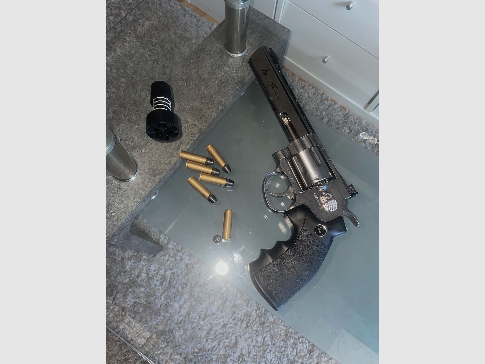 Dan & Wesson Revolver  6Zoll 4,5mm Diabolo 