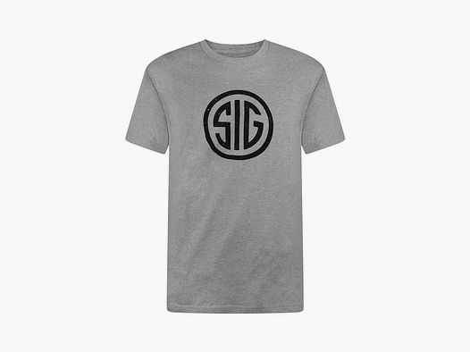 SIG SAUER T-Shirt Gray Distressed SIG Mark
