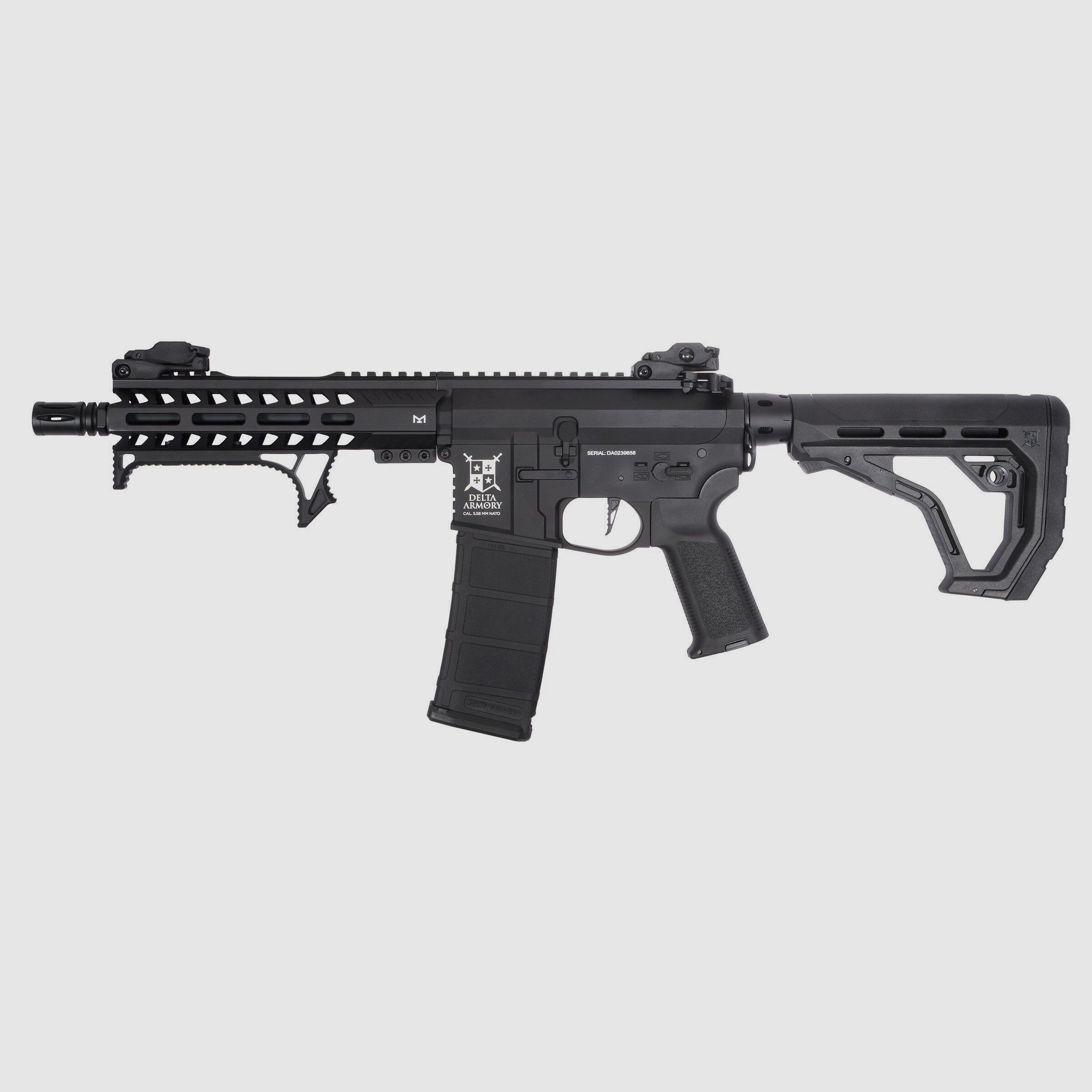 AR15 M-Lok Short BRAVO EAGLE ETU Schwarz AEG Softair Gewehr max. 0,5J | Delta Armory