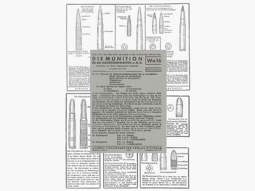 Nachdruck Wehrmacht Taschenkarte: Die Munition von 1944