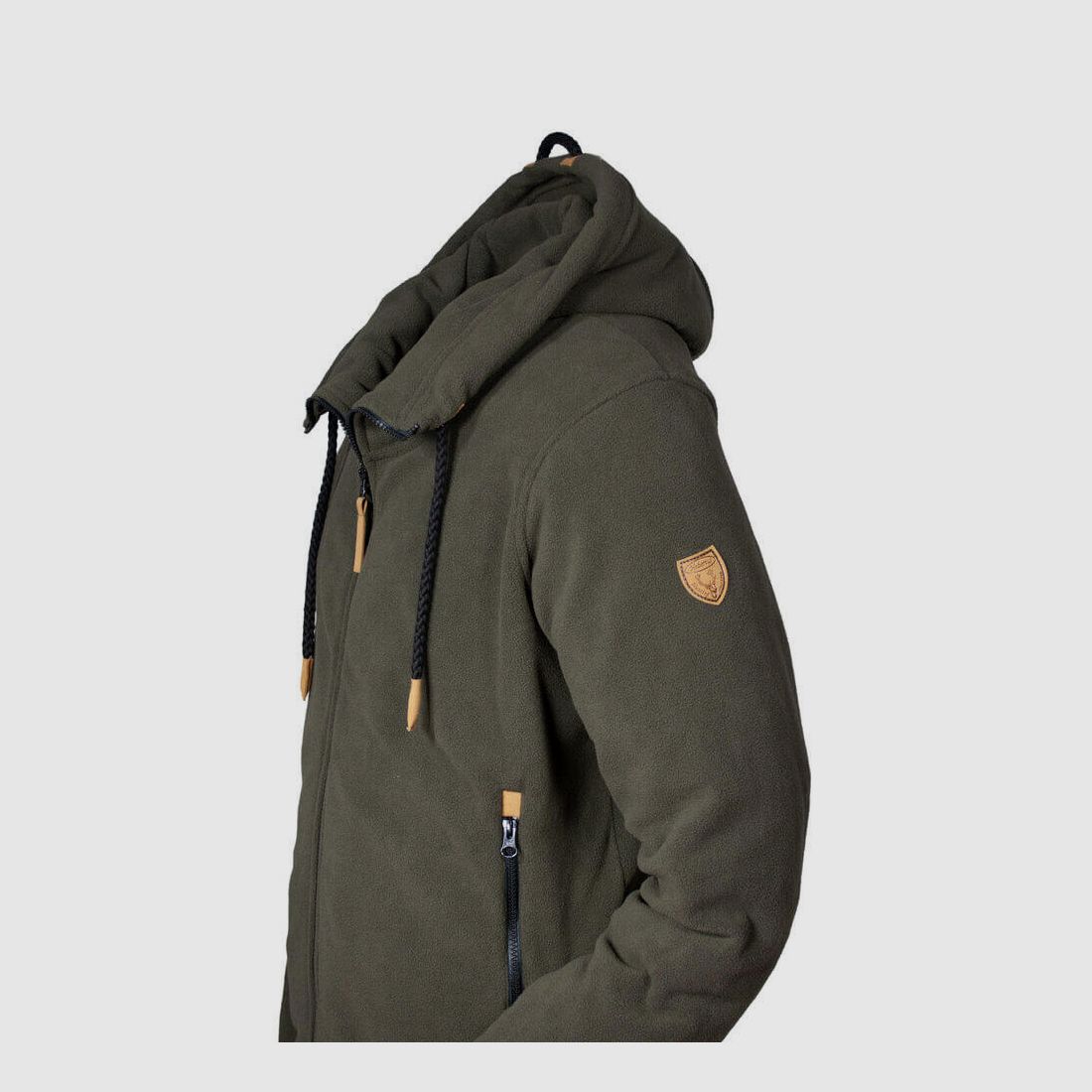 Hubertus Fleecejacke mit Kapuze