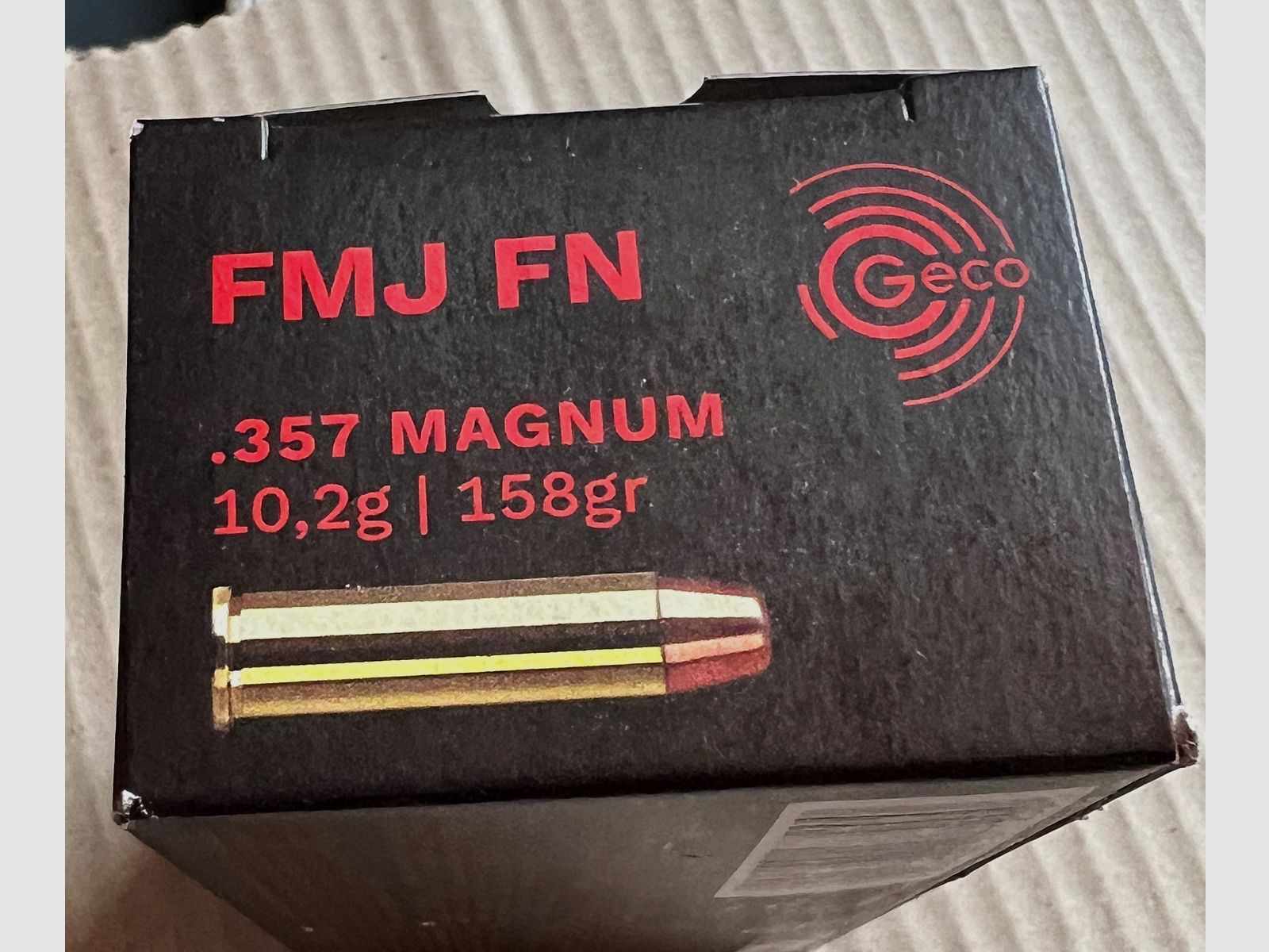 1000 pièces GECO .357 Magnum VM-FK FMJ