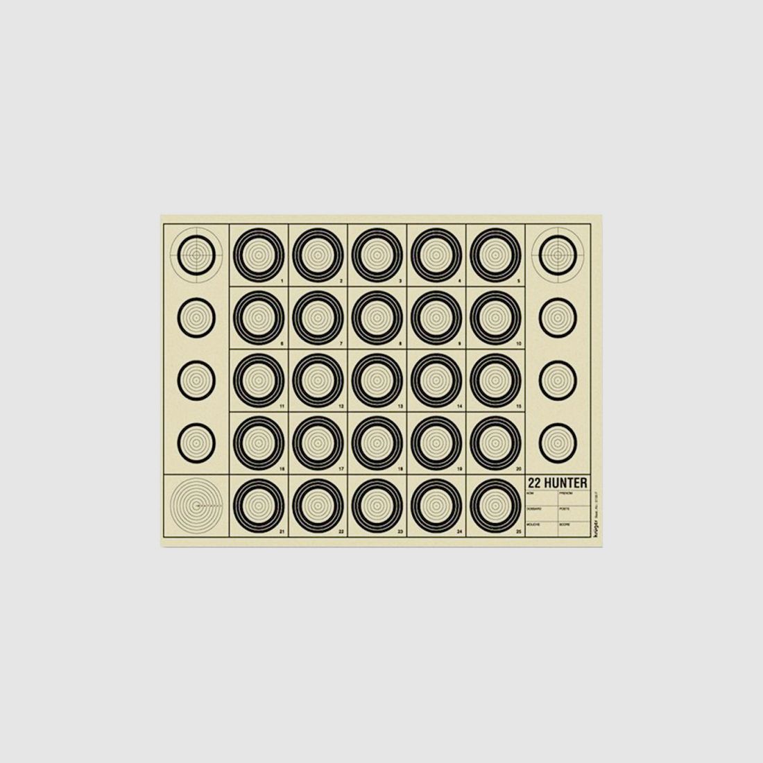 BENCHREST TARGET 22 HUNTER