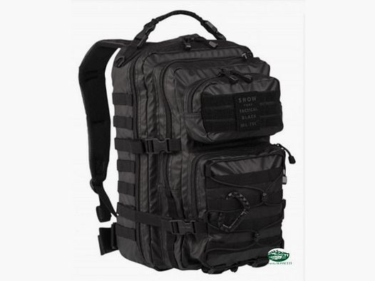 MILSPEC taktischer Rucksack schwarz 20 l wasserabweisend