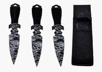 Set di coltelli da cucina Zombie Dead con custodia in nylon