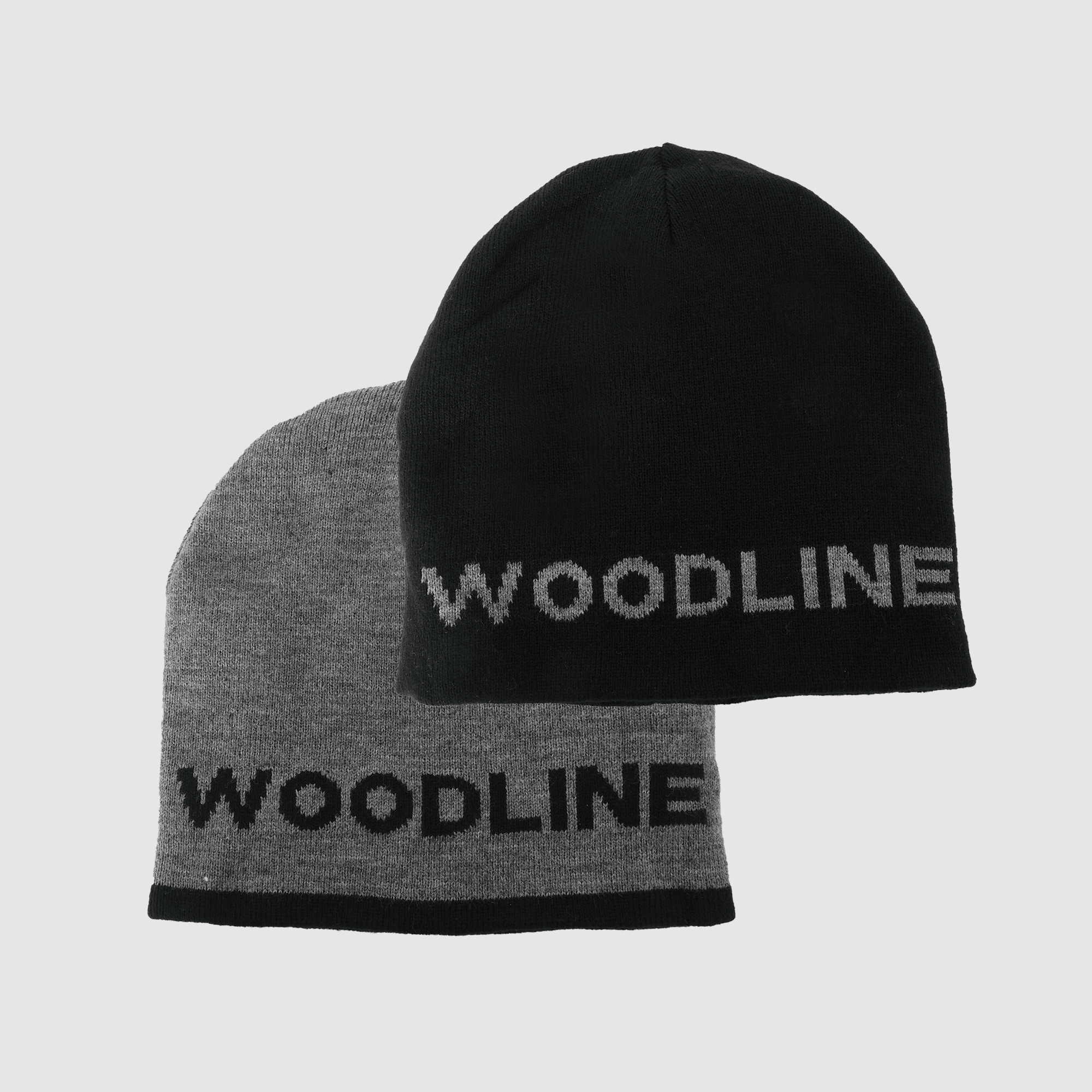 Woodline Mütze, wendbar, grau/schwarz
