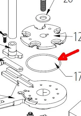 Uzupełnienie do prasy AP Spring case retainer 3szt Hornady