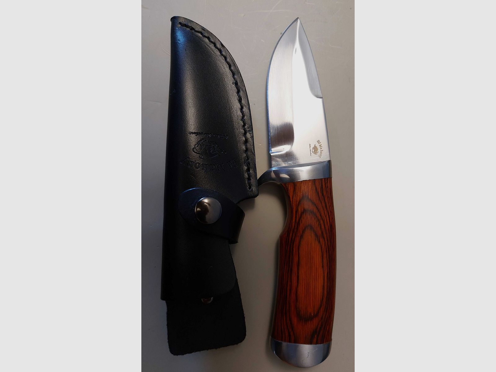 ED MAHONY Cocobolo Hunter, Jagdmesser 440C