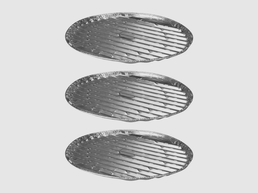 Set aus 3 Aluminiumplatten für Grill Ø35 cm, Bild 2 von 7