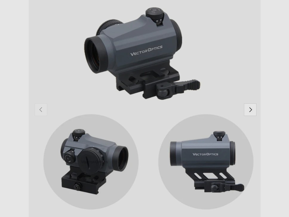 Vector Optics SCRD-GY12 Maverick-II 1x22 GRA - Leuchtpunktvisier