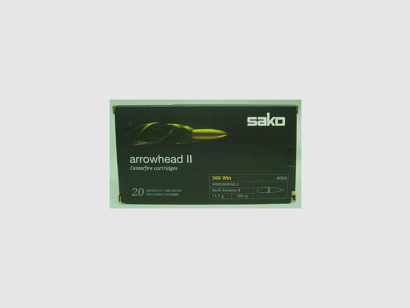 .308Win Arrowhead II - 11,7g/180grs (a20)
