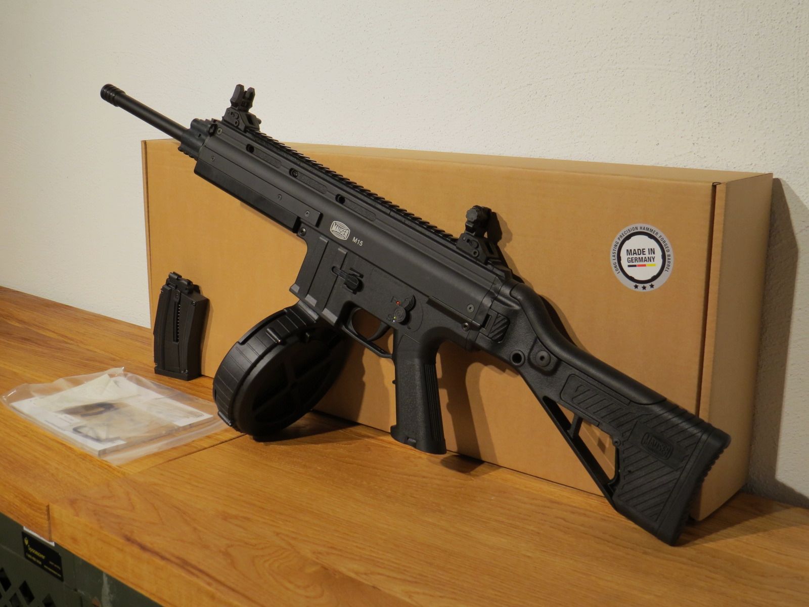 MAUSER M15 Sport - carabina semiautomatica - .22lr HV - Nero - incluso 110 colpi tamburo magazine