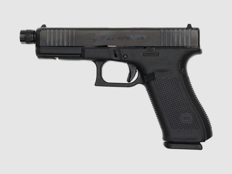 Glock pistool G17 Gen5 FS 9 mm Luger 4,5" / 11,4 cm M13,5x1 links, standaard