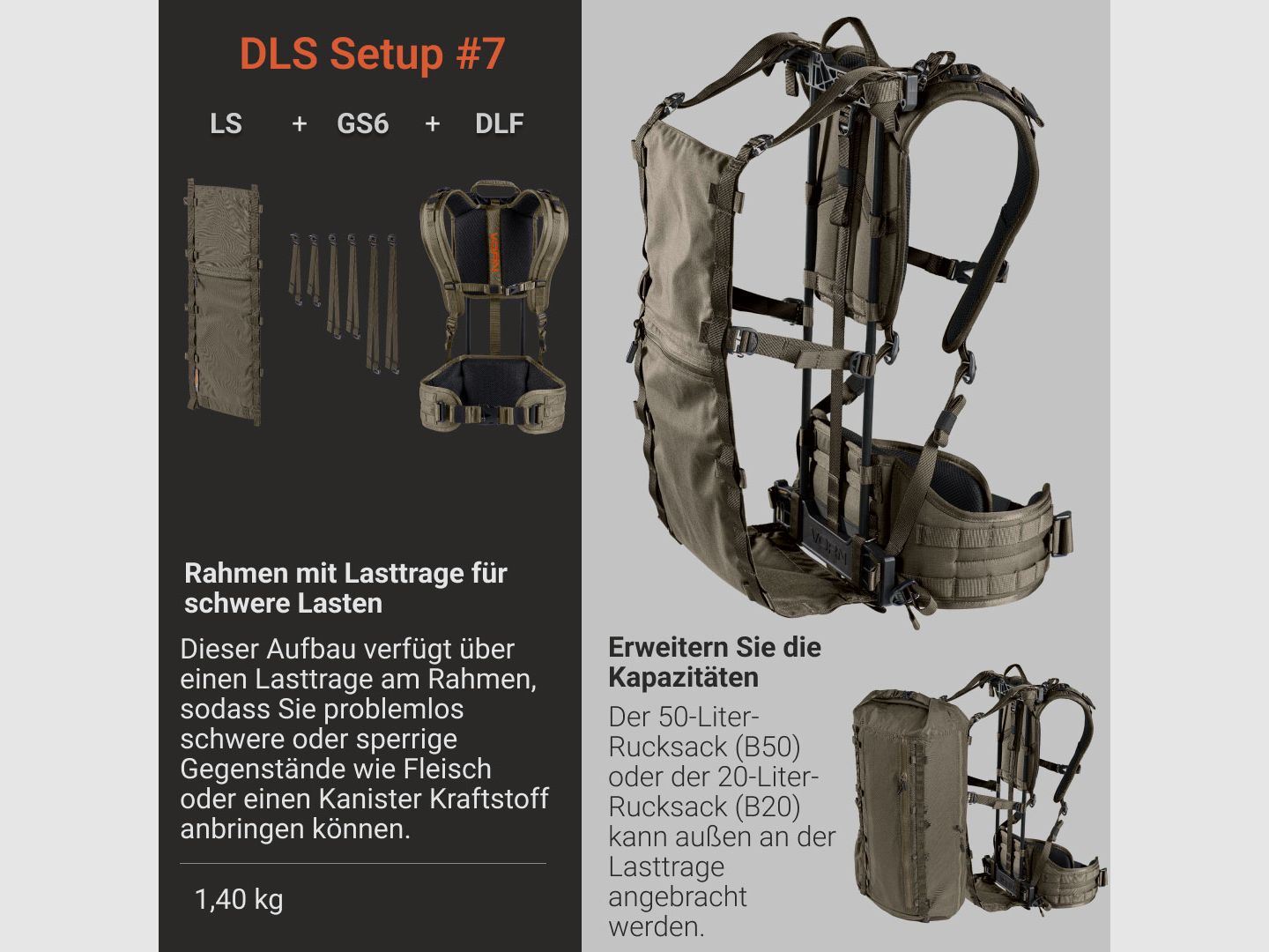 Vorn DLS Wildtrage-Rack DLF + LS + GS6, billede 2 af 8