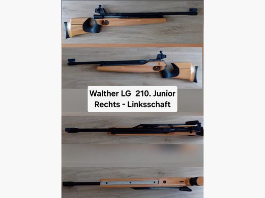 Walther LG 210 JUNIOR right - left stock