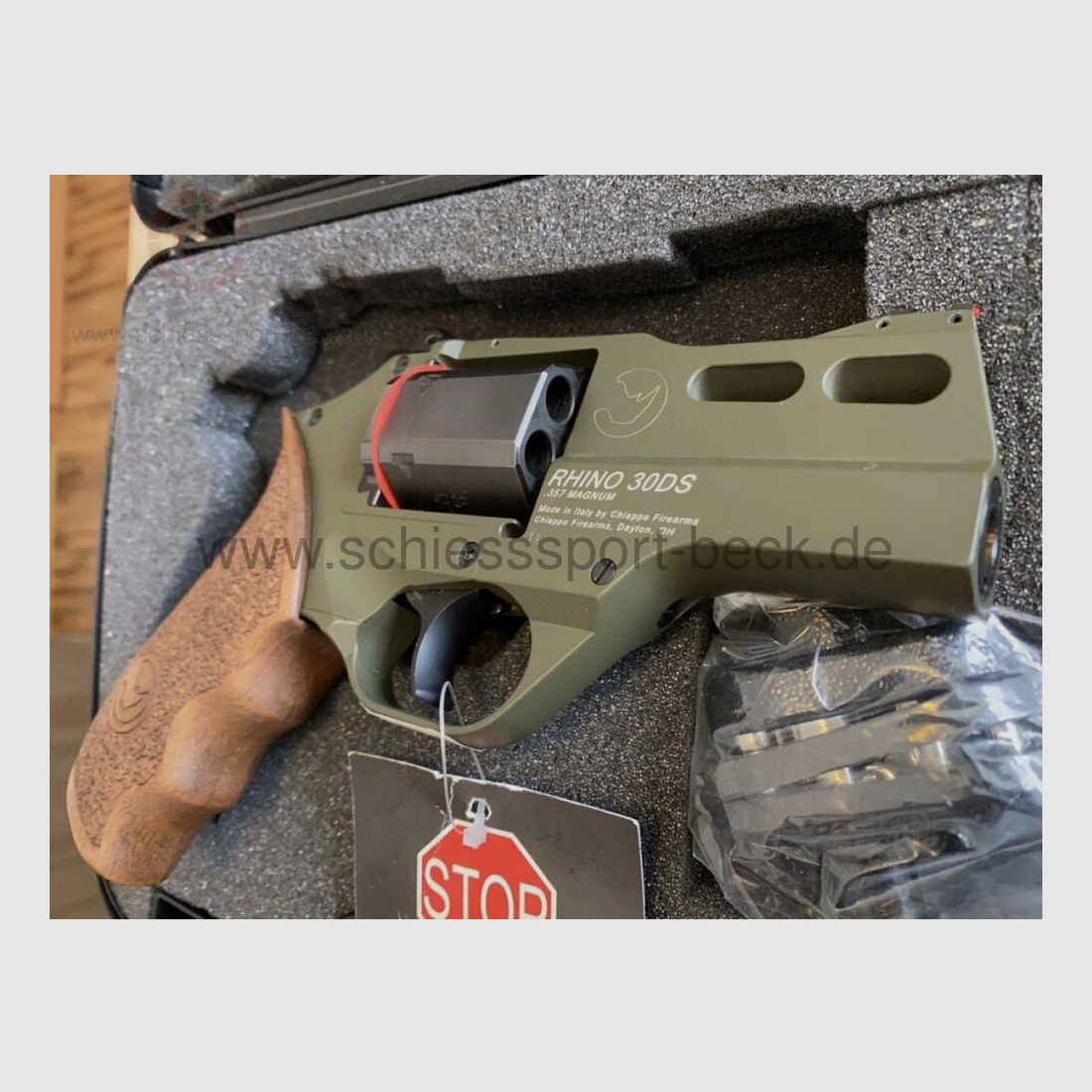 Chiappa Rhino Revolver 30DS Hunter (Green Cerakote) 357MAG/3"BBL