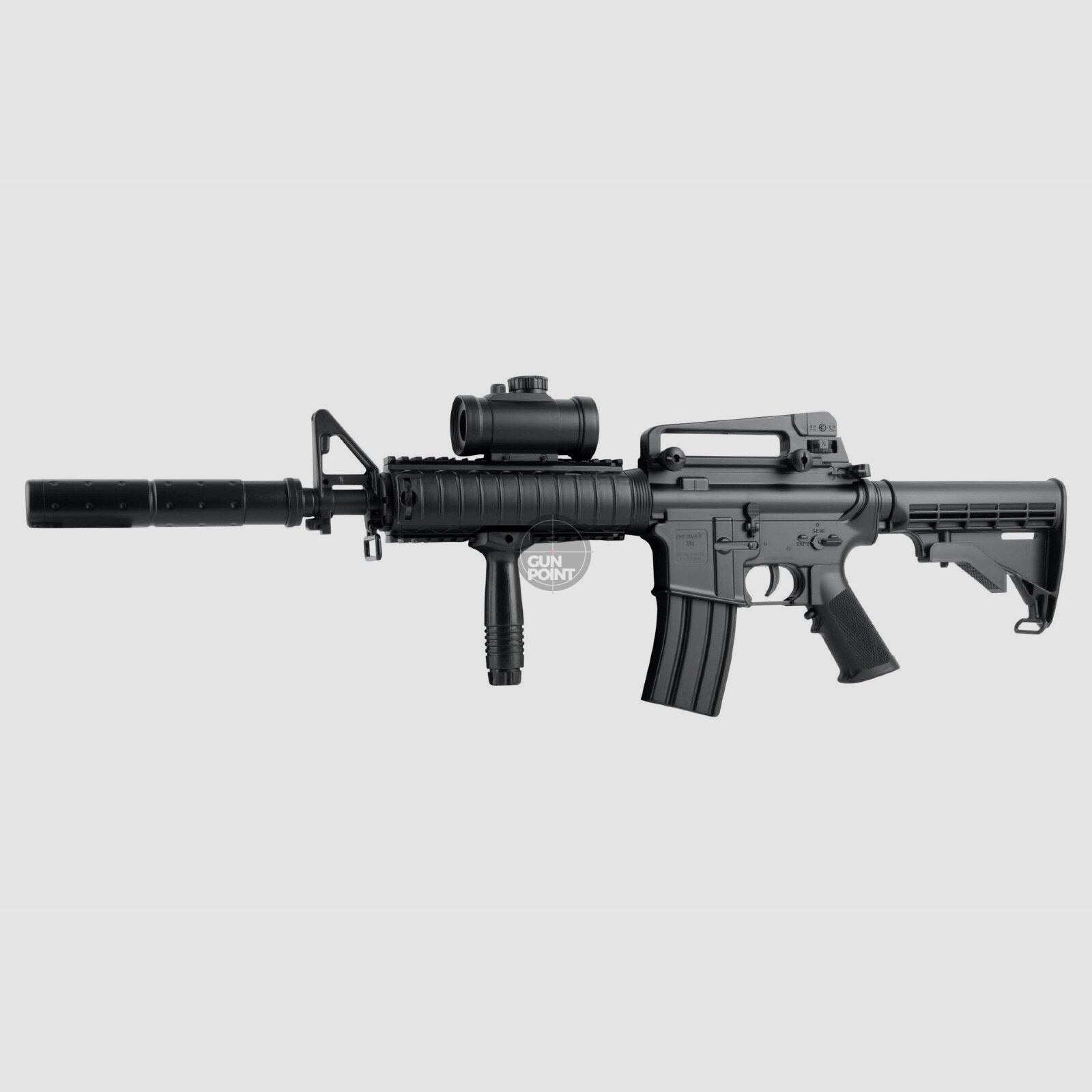 Softair - Gewehr - airmaX M4 - AR-15 AEG - ab 14, unter 0,5 Joule
