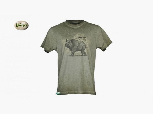 UNIVERS T-SHIRT mit Wildschwein-Druck