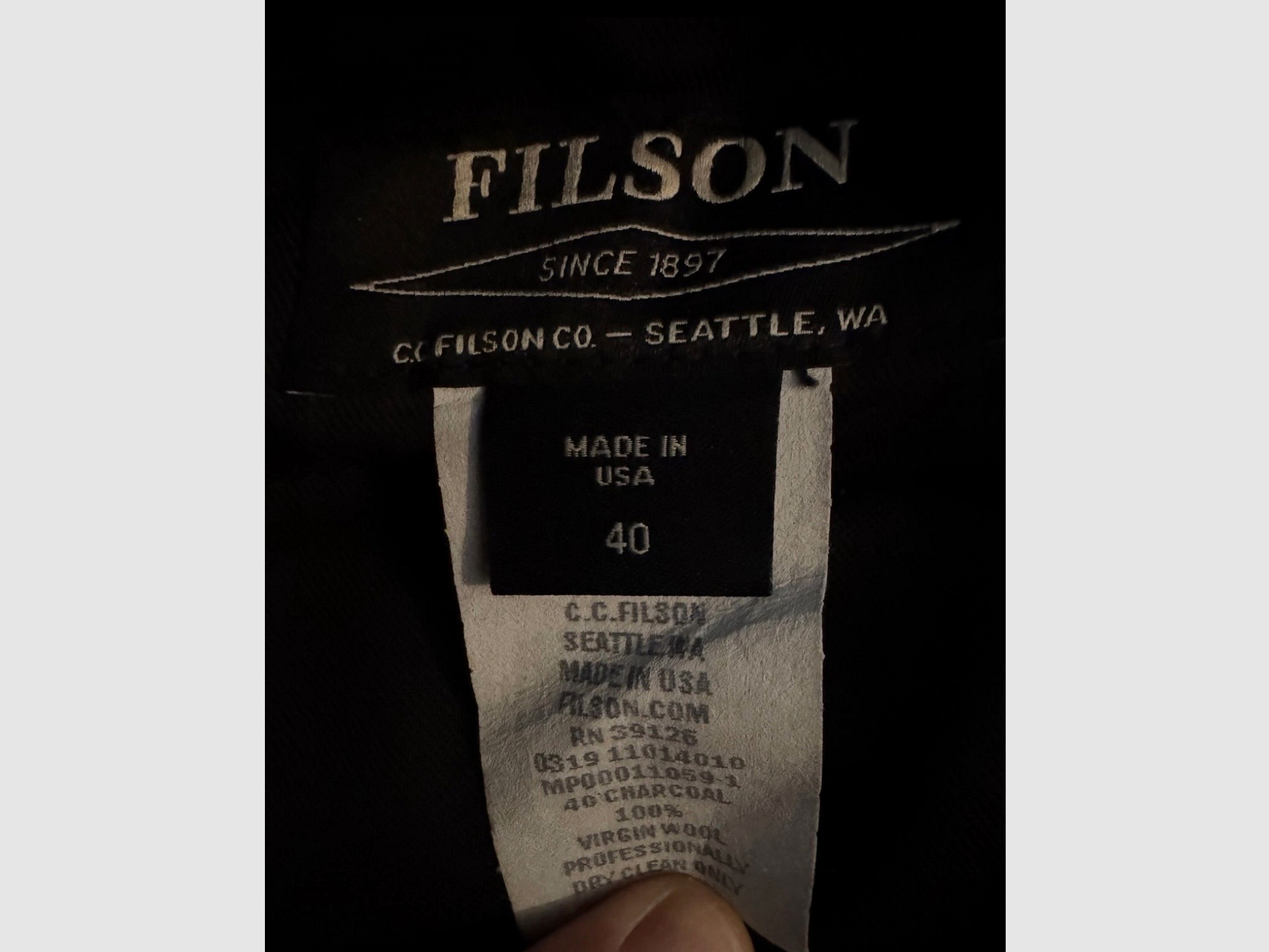 Filson Mackinaw Wool Field
