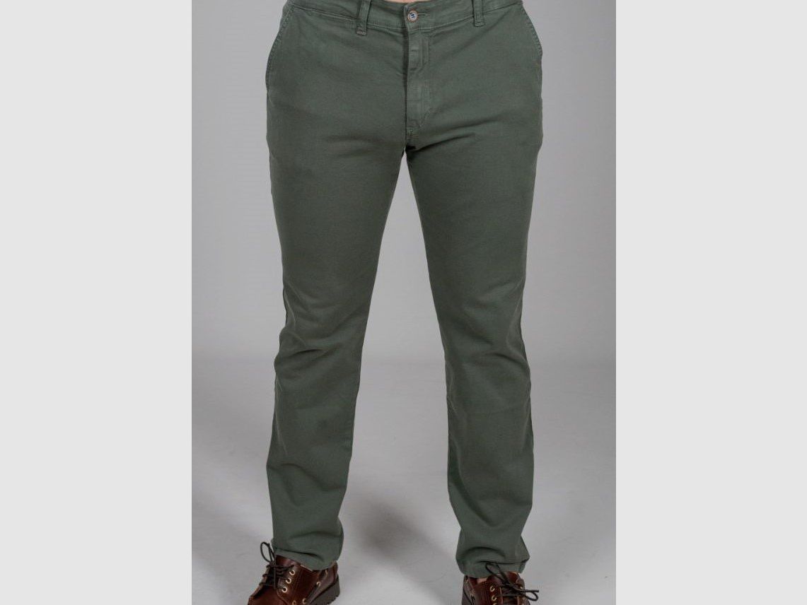 Pantalon chino British vert Docker, image 1 sur 3
