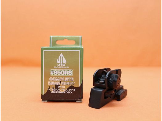 UTG - Leapers UTG Mira Trasera Desmontable (MNT-950RS02-B) Modelo de Grado de Competencia Tipo AR-15 A2 Visor Diáfano para Picatinny