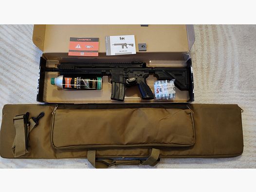 Heckler & Koch HK416 A5 kal. 4,5 mm stalowe BB Co2 z akcesoriami