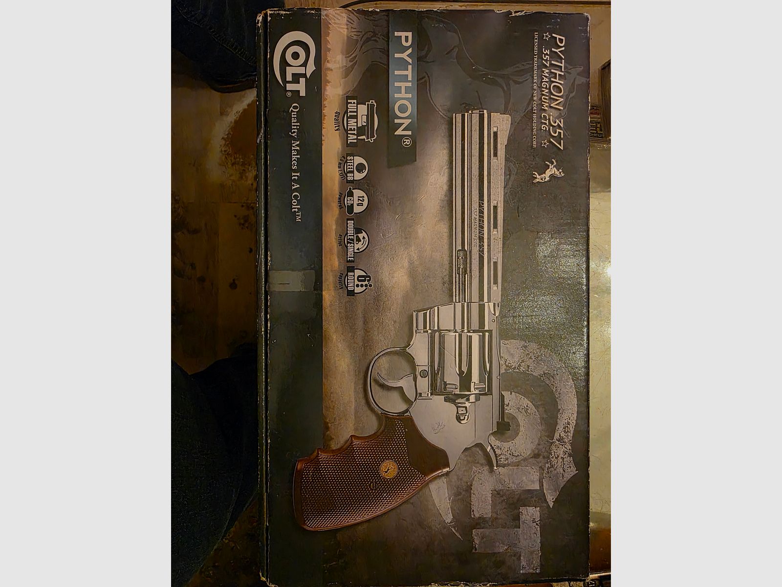 --- Colt Python Co2 4.5 mm BB in CHROM 6" ---