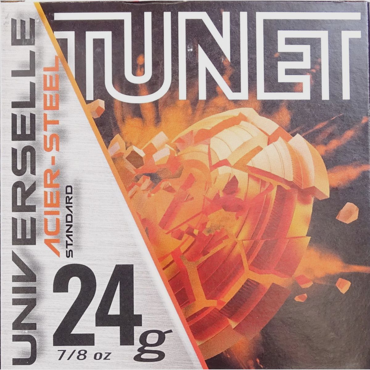 Tunet Stahl Schrot 24g – Kaliber 12/70 2,54mm - 250 Schuß