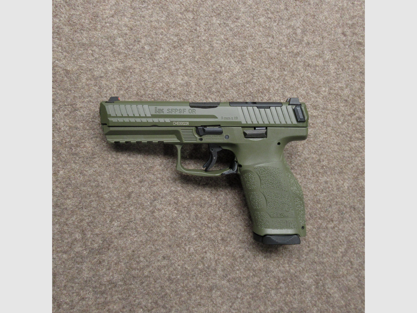 Pistool H&K MOD. SPF9F OR NG ter gelegenheid van het 75-jarig jubileum kal. 9mm Para, afbeelding 2 van 5