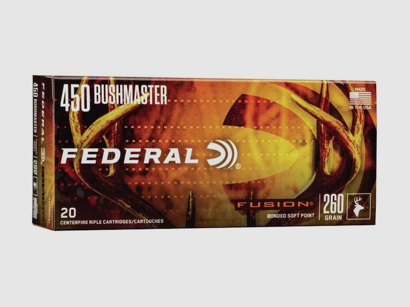 Federal Fusion .450 Bushmaster 300GR SP 20 cartouches