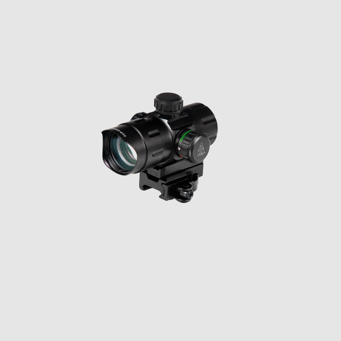UTG 4.2″ ITA Rood/Groen CQB Punt met QD Bevestiging, Riser Adaptor