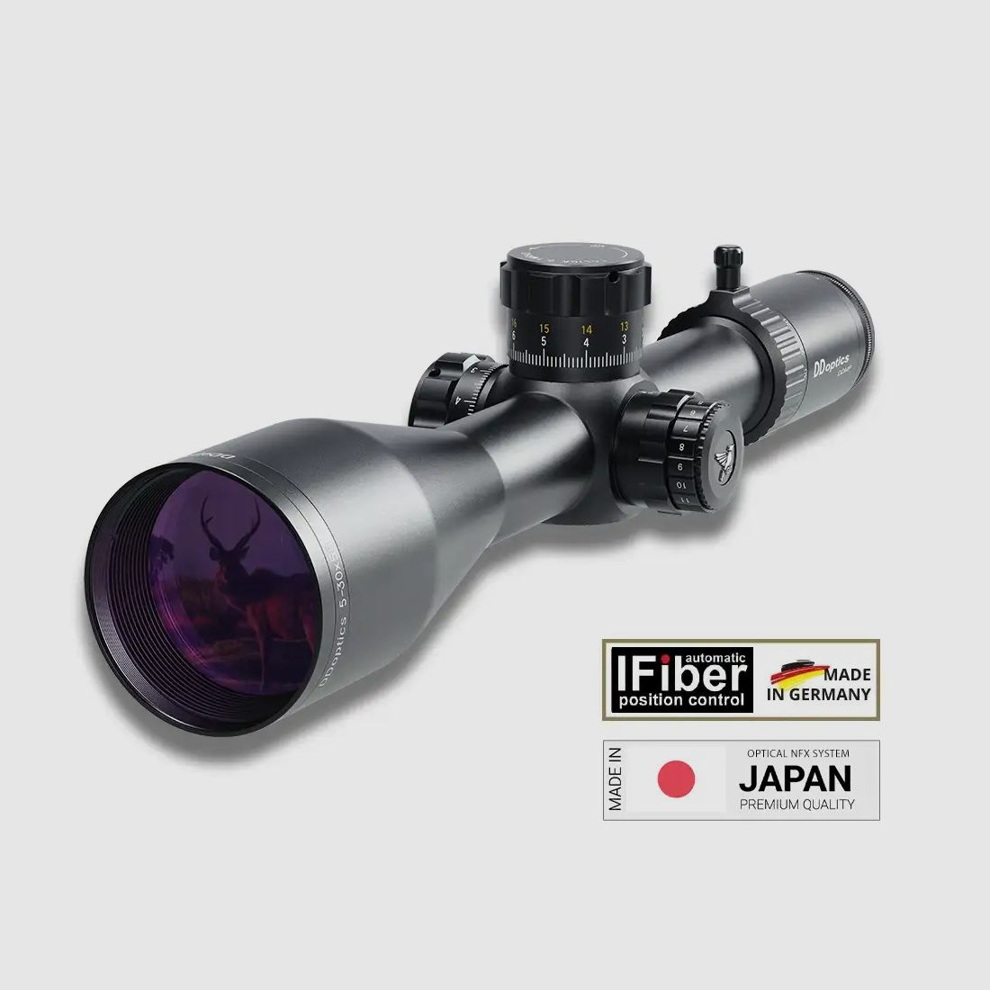 DDoptics lunette de tir | DDMP V6 5-30x56 | Longue portée | MRAD | tac-A