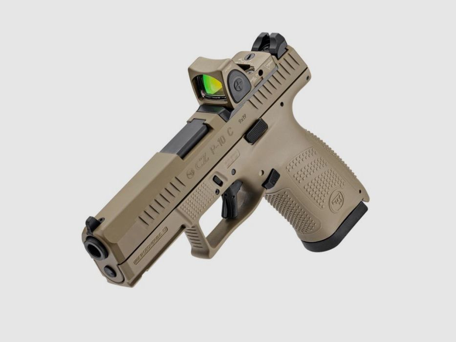 CZ Pistol P-10 C OR FDE 9mm Para + Mount + Shield Reflex, image 3 of 8