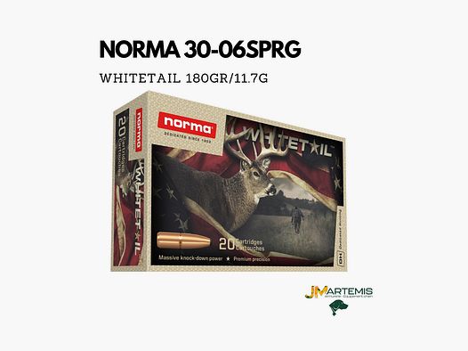 BALLE NORMA 30-06 SPRG WHITETAIL 180GR