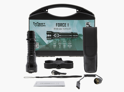 LED-lamp B-Vision FORCE ONE 1.000 lumen met jachtset