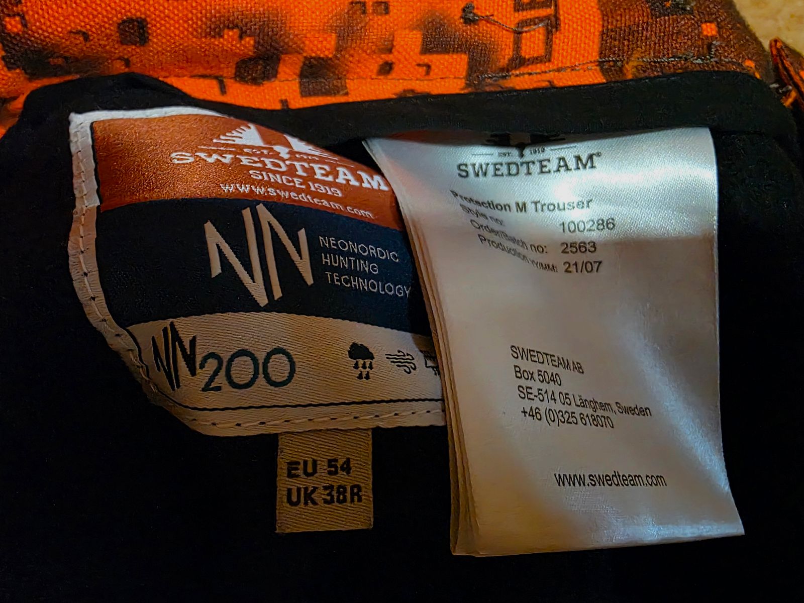 Swedteam Nachsuchen pants Protection size 54 like new