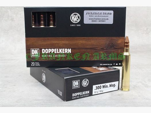 RWS Doppelkern .300 Win. Mag. 165gr. 10,7g 20 Stück Staffelpreise