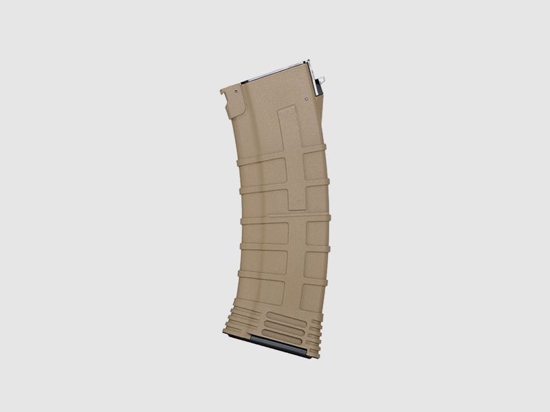 130rds AK74 Reinforced Polymer Midcap Magazin, Dark Earth