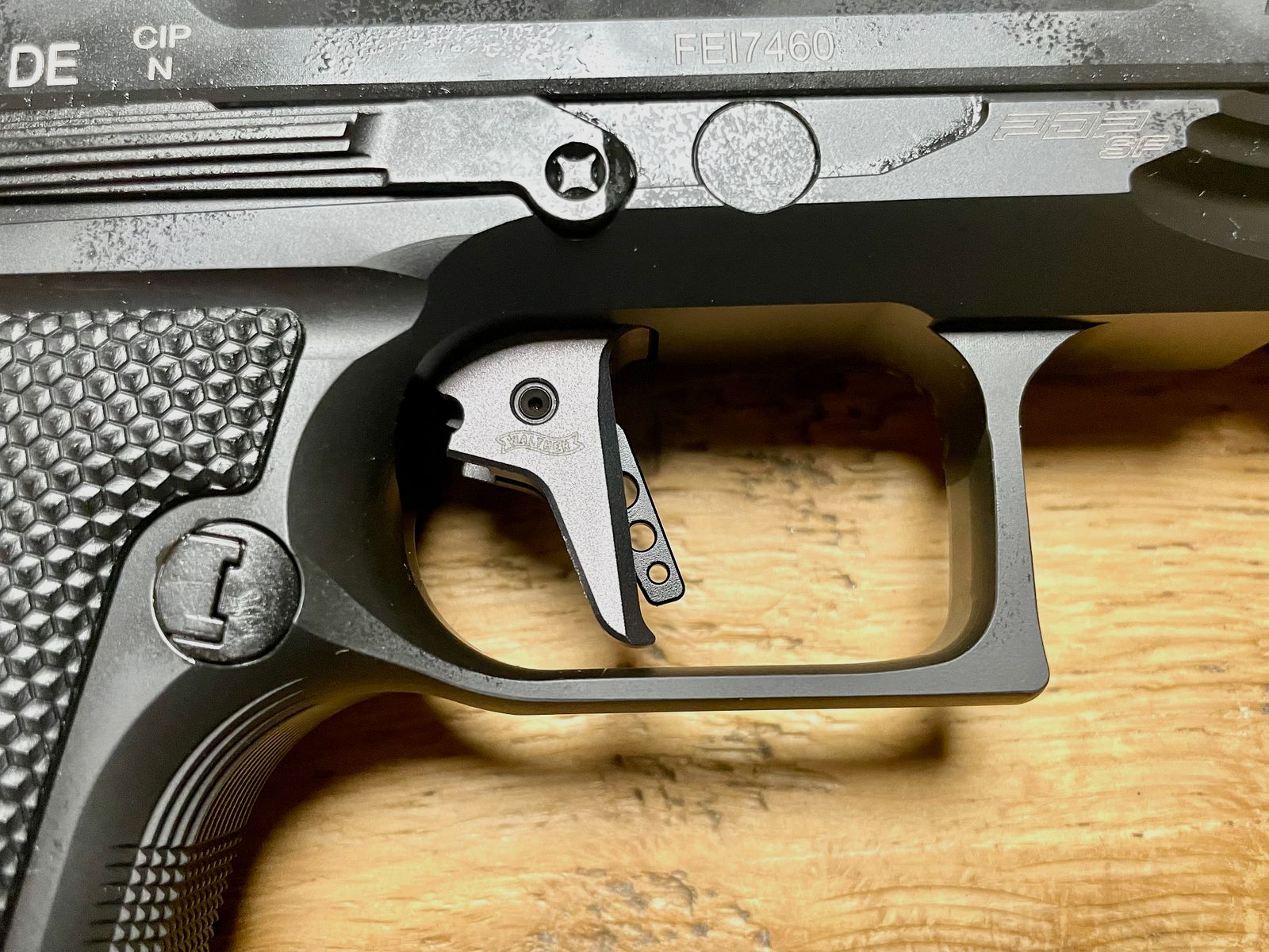 Walther Pistole PDP Stahlrahmen Vollgröße Match 9mm Optik bereit