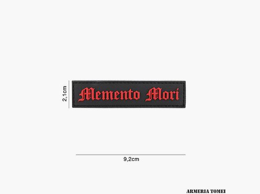 PATCH – 3D PVC MEMENTO MORI ROT/SCHWARZ #6132