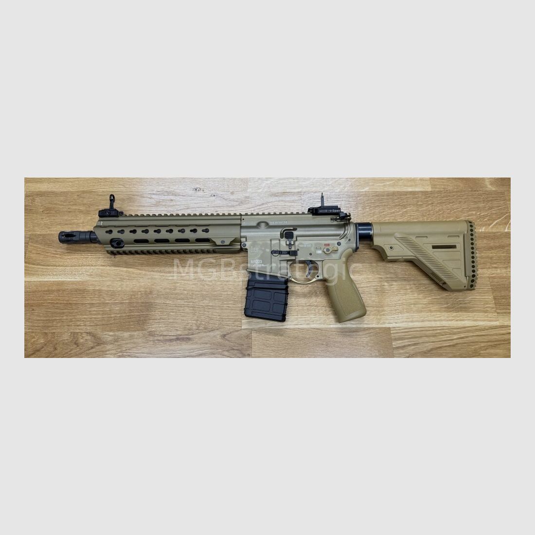 Heckler & Koch MR223 A3 Slim-Line 11" Lauf - halbautom. Büchse .223Rem Farbe sandfarben / Ral8000 - System HK416