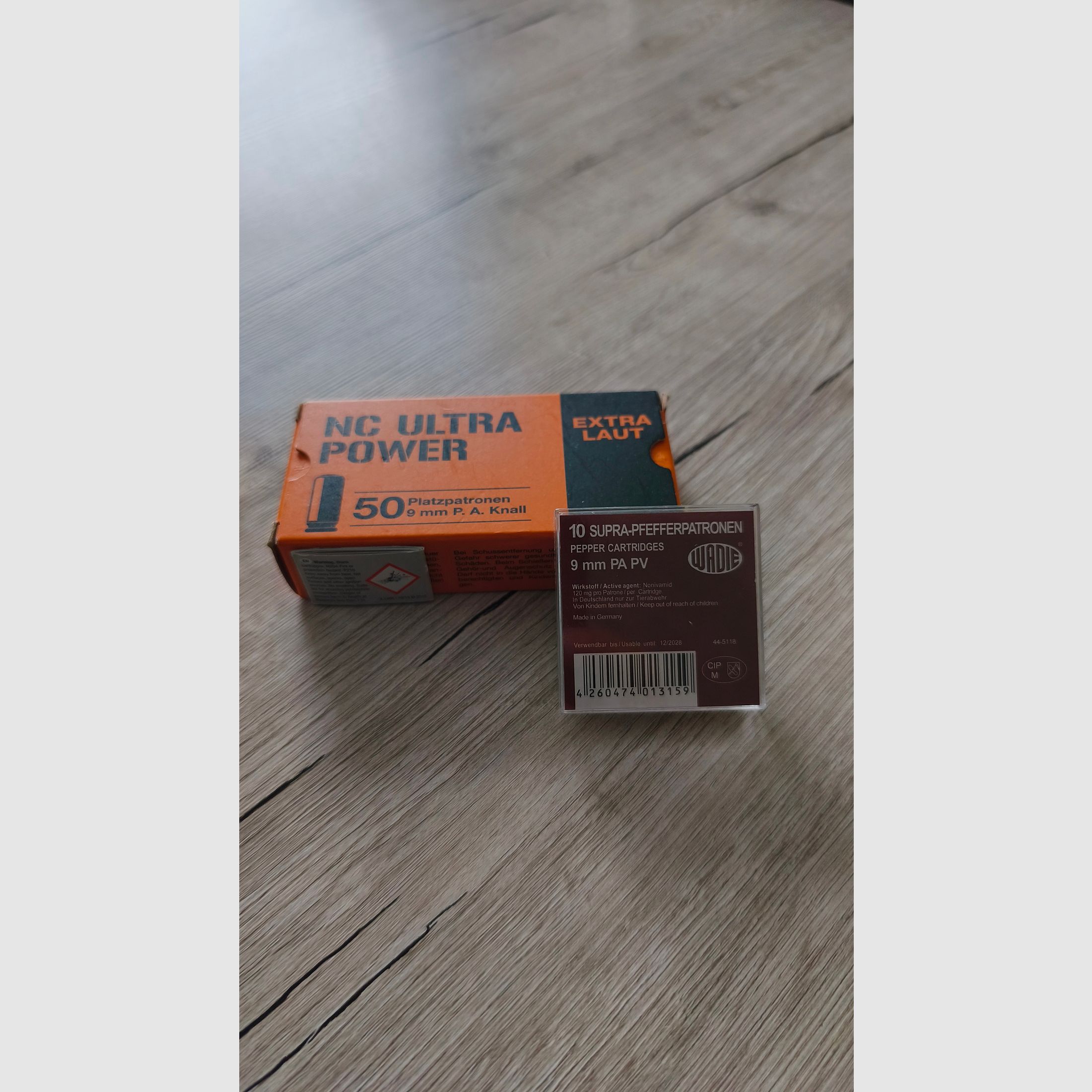 50 Stk. Platzpatronen + 10 Stk. Pfefferpatronen 9mm PA PV 
