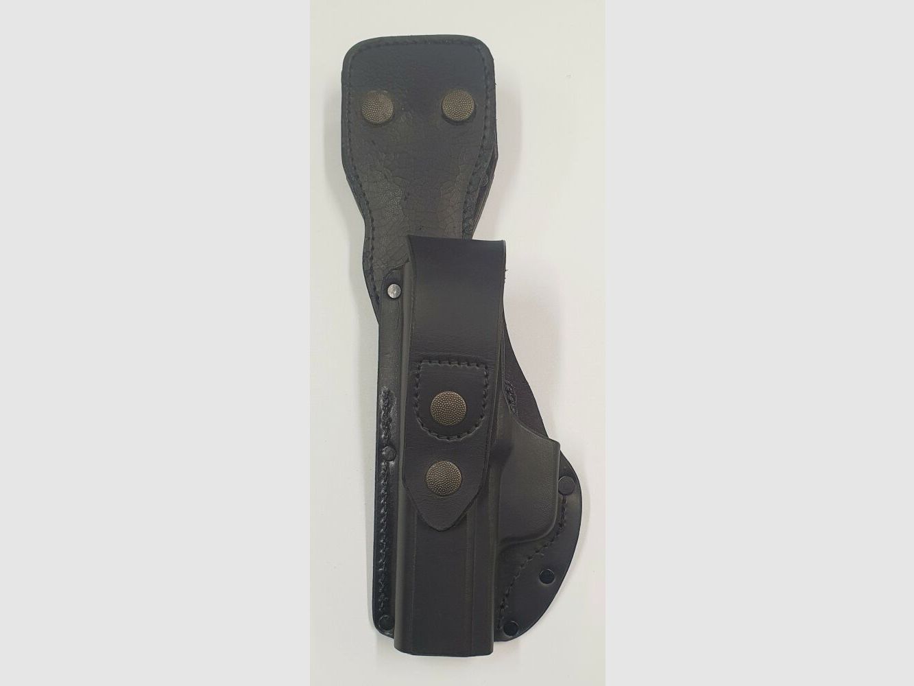 unbekannt Leder Holster P7 von der bayrischen Polizei, schwarz Leder, links