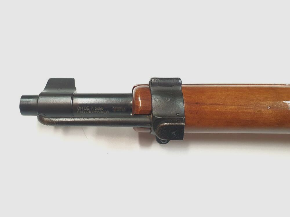 Waffenfabrik Bern karabin powtarzalny Szwajcarski Schmidt Rubin K31 kaliber 7.5x55 swiss z dopasowanymi numerami, odnowiony i prywatny., zdjęcie 7 z 10