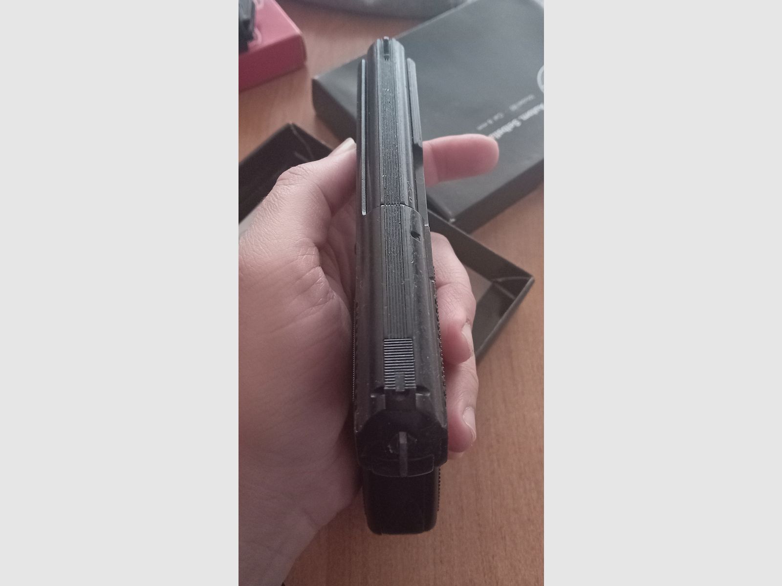 Seltene Rhöner SM 80 im Kal. 8 mm Knall/ PTB 267 mit Verpackung!