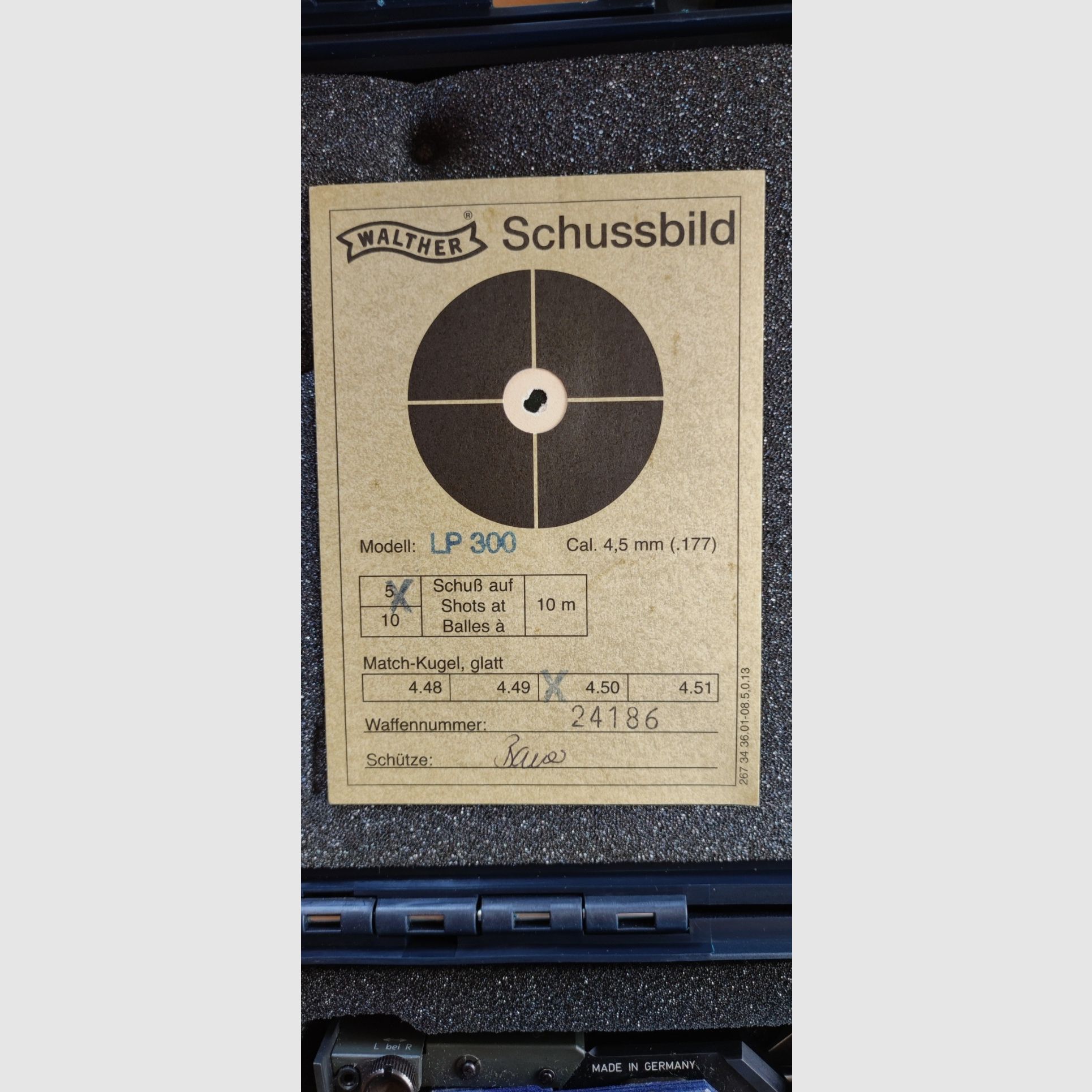 Walther LP 300 XT 5D Grip RE M