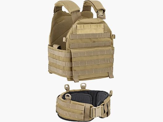Plattenträger Tactical Vest mit Gürtel