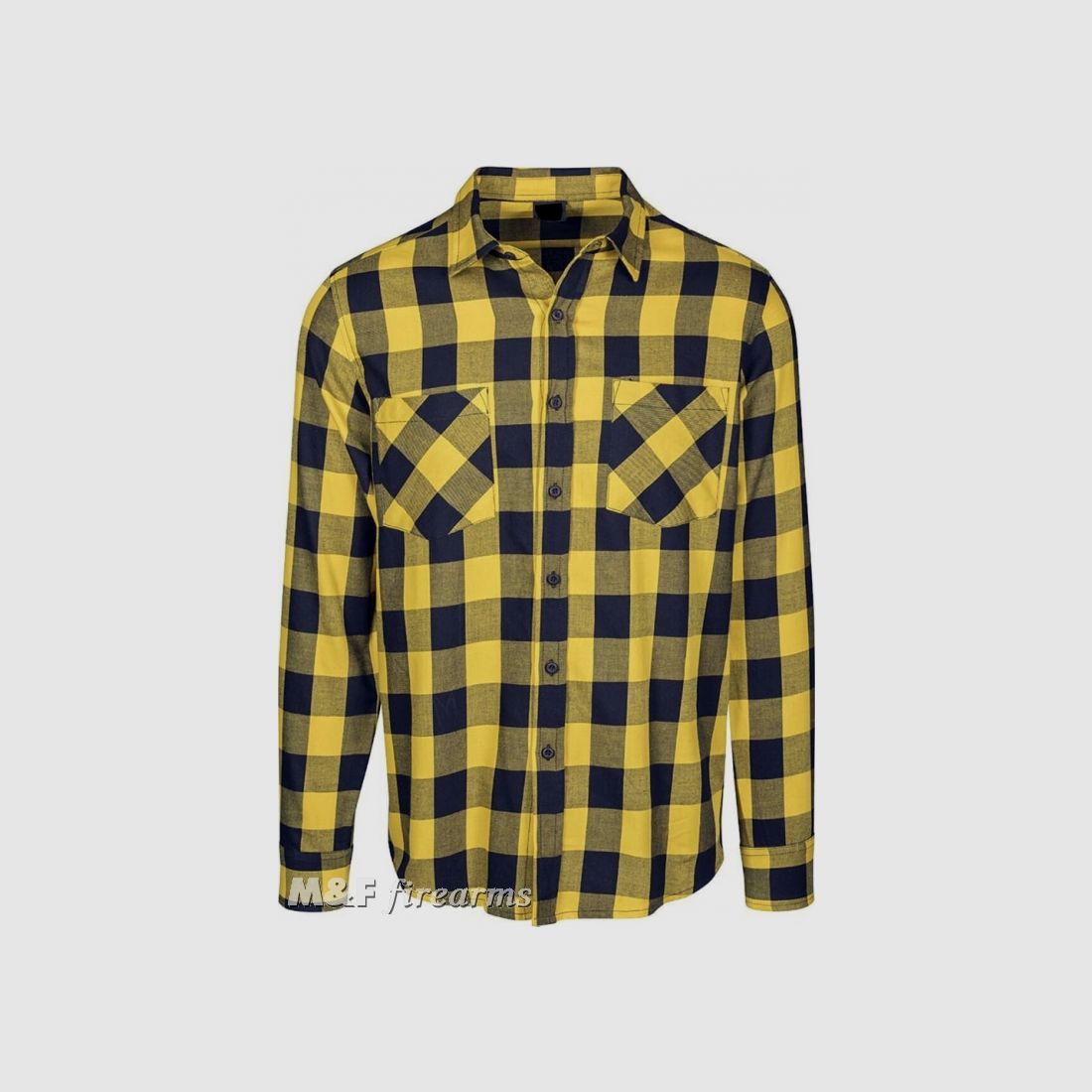 Lumberjack Shirt im Holzfäller-Stil mit herausnehmbarem Innenfutter Protektoren und Aramidfaserverstärkung Gelb-Schwarz