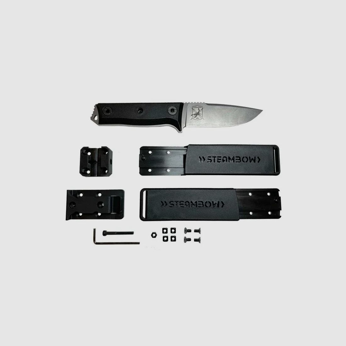 Steambow AR Series Messer K1 inkl. Zubehör NEU + Griffschalen-Set